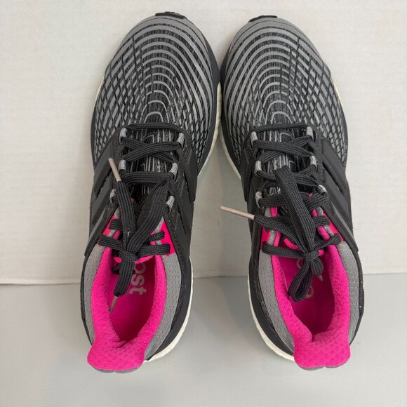 Adidas Women's Energy Boost Running Shoes Sneakers BB3456 Gray Pink Size 7 - Picture 9 of 10
